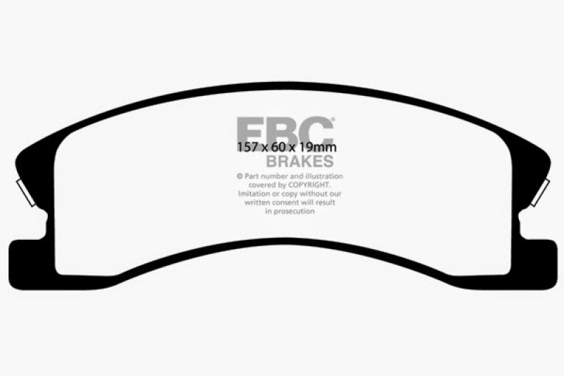 EBC 99-04 Jeep Grand Cherokee 4.0 (Akebono) Greenstuff Front Brake Pads - DP61664