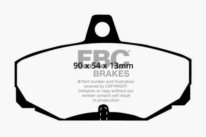 EBC 96-00 Ac Ace 5.0 Redstuff Rear Brake Pads - DP3617C