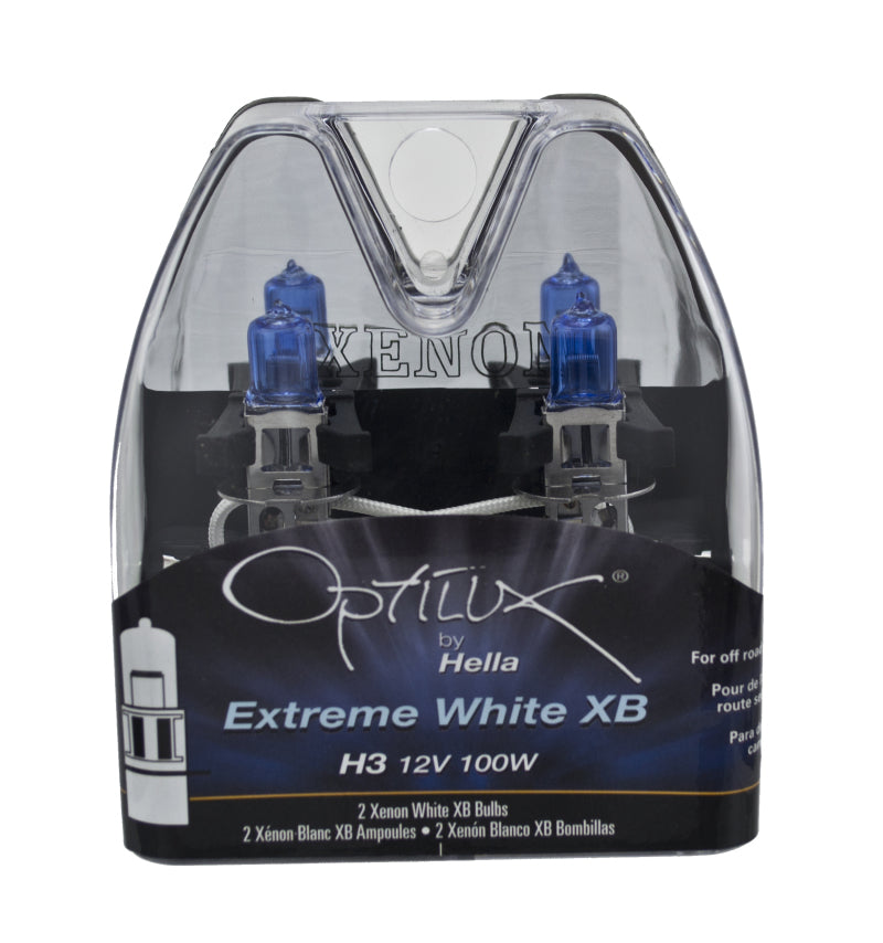 Hella Optilux H3 12V / 100W Xenon White XB Light Bulb - H71070181