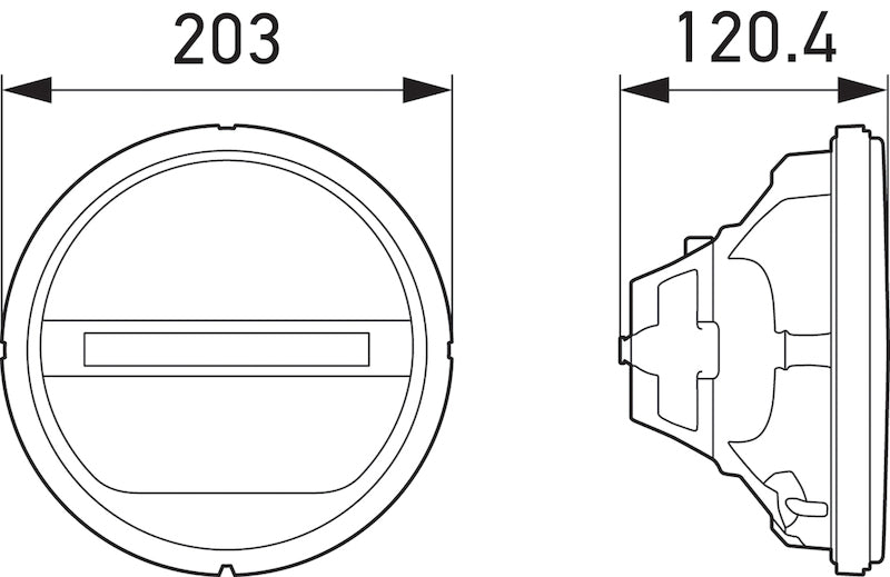 Hella Headlamp INSERT GR 1F8 - 241430011