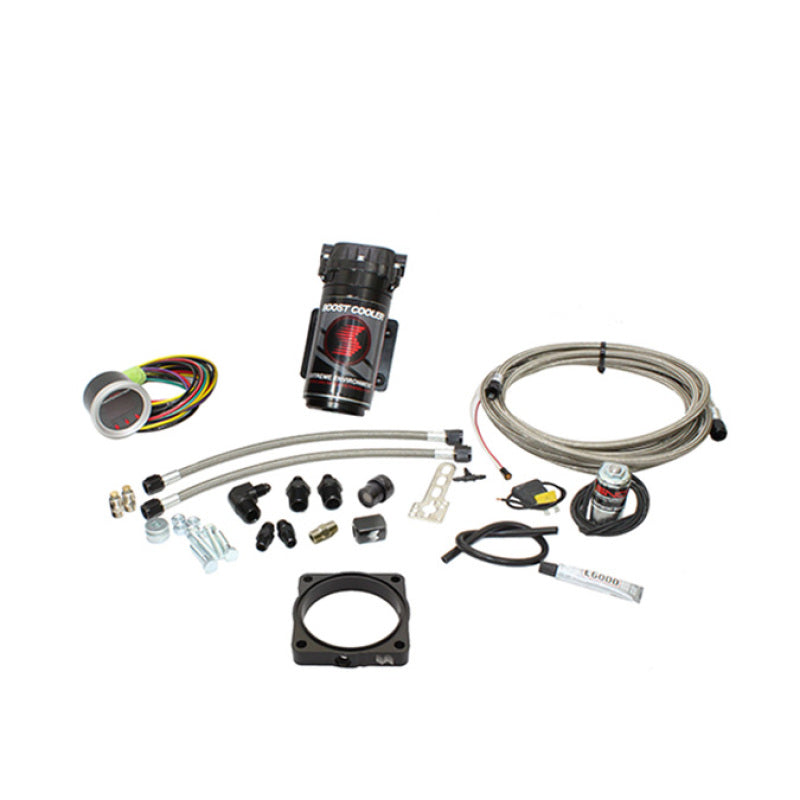 Snow Performance 08+ Charger Stg 2 Boost Cooler F/I Water Injection Kit (SS Brded Line/4AN) w/o Tank - SNO-2170-BRD-T for 200