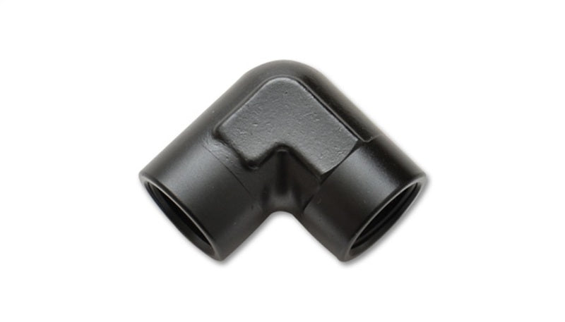 Vibrant 3/8in NPT 90 Degree Female Pipe Coupler Fitting - 11322