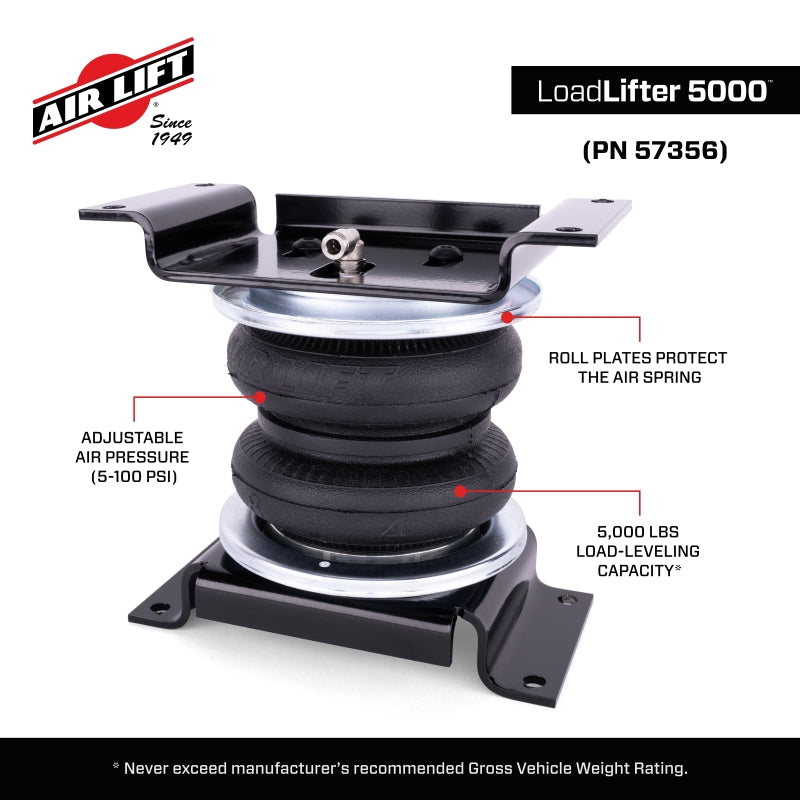 Air Lift 24-26 Ford Ranger 4WD LoadLifter 5000 Air Spring Kit - 57356