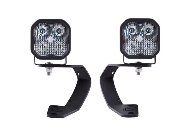 Diode Dynamics 10-21 Toyota 4Runner SS3 LED Ditch Light Kit Sport - White Combo - DD6746
