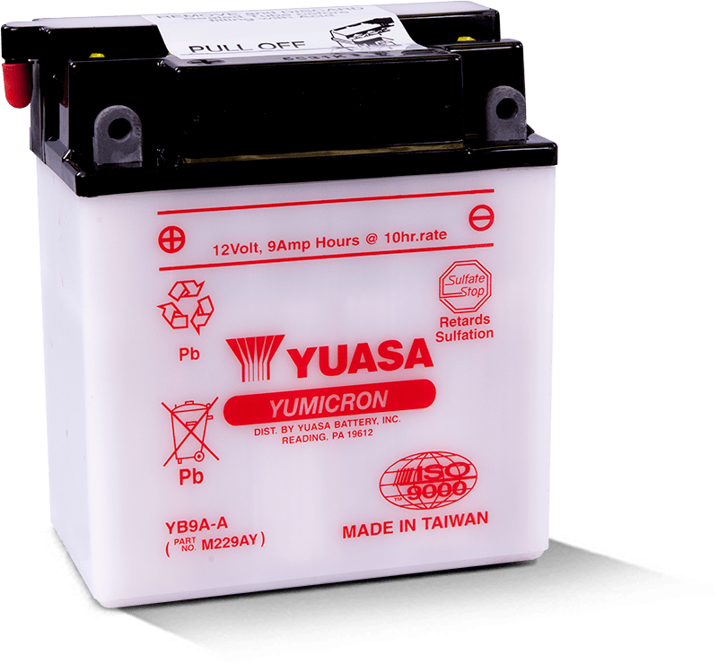 Yuasa YB9A-A Yumicron 12 Volt Battery - YUAM229AY