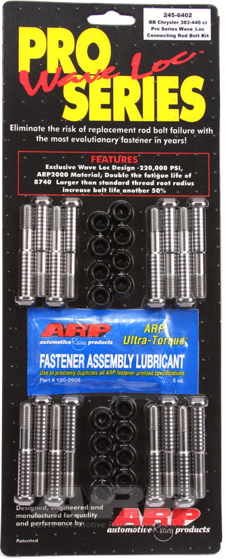 ARP Chrysler 383-440c.i.d. wave-loc rod bolt kit - 245-6402