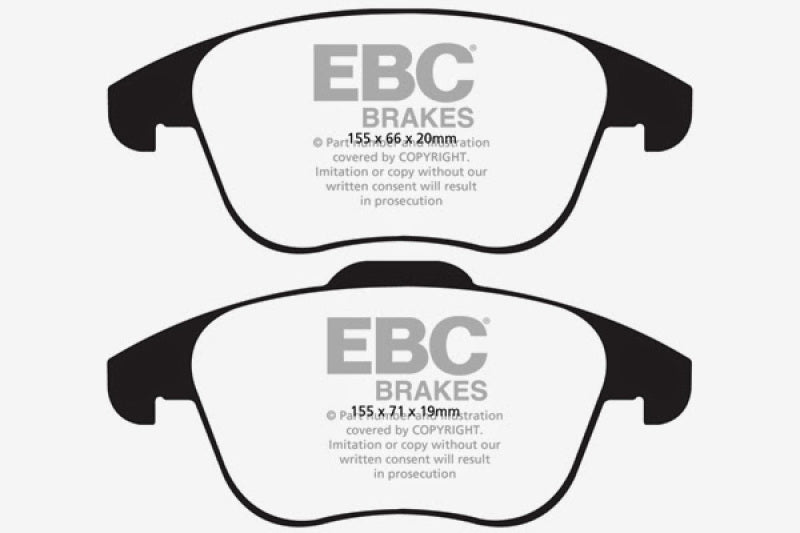 EBC 15-19 Audi Q3 2.0 Turbo Greenstuff Front Brake Pads - DP21997