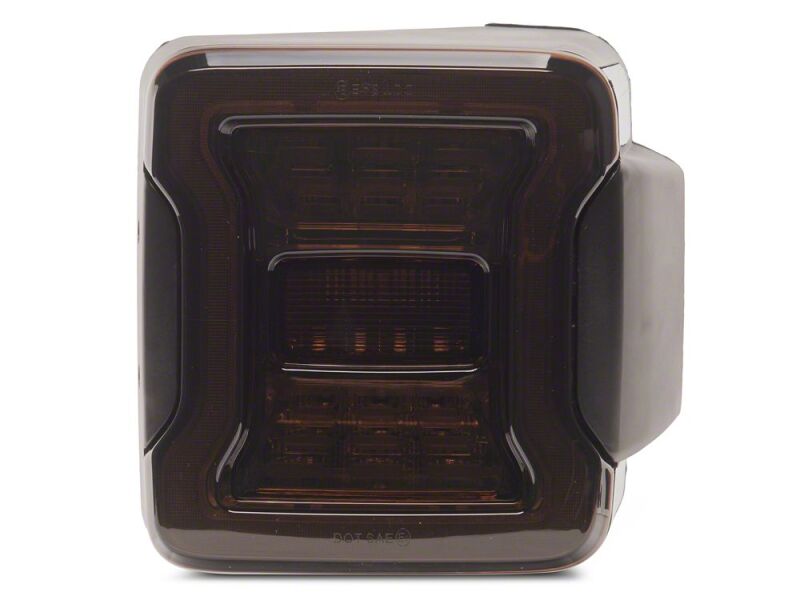 Raxiom 07-18 Jeep Wrangler JK Axial Series JL Style LED Tail Lights- Black Housing- Smoked Lens - J183257 - close-up view 9