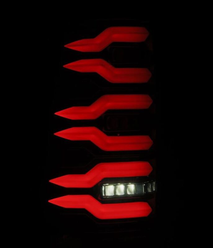AlphaRex 99-06 Chevrolet Silverado/99-06 GMC Sierra LUXX-Series LED Tail Lights - Black - 620006