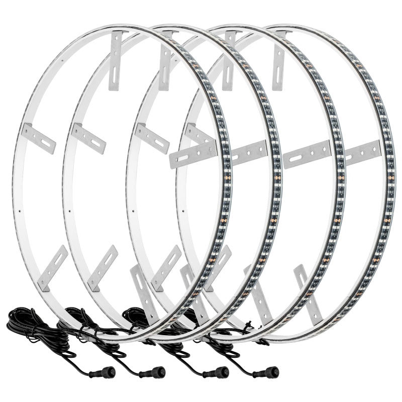 Oracle LED Illuminated Wheel Rings - Double LED - Blue SEE WARRANTY - 4228-002
