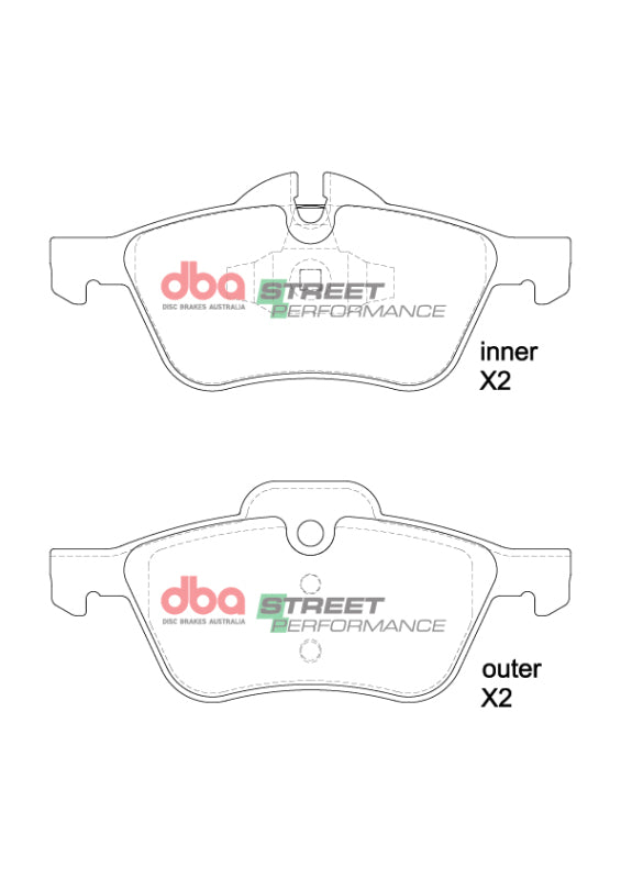 DBA 01-06 Mini Cooper (R50/R52/R53) SP Performance Front Brake Pads - DB1500SP
