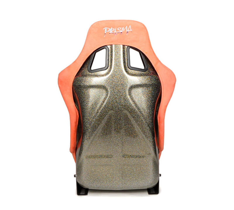 NRG FRP Bucket Seat ULTRA Edition W/ Grey Pearlized Back / Peach Microfiber Material - Large - FRP-302PH-ULTRA - close-up view 2 3 4 5 6 7