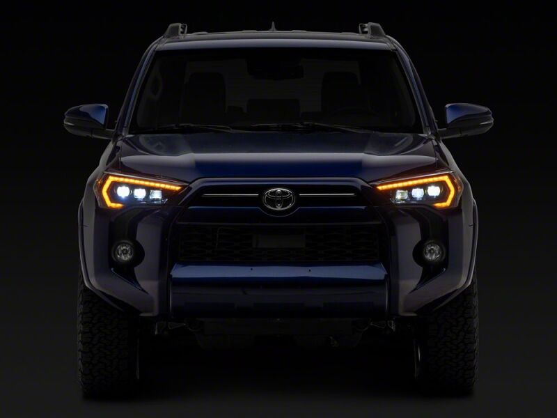 Raxiom 14-24 Toyota 4Runner CXR Series LED Headlights with Amber DRL- Black Housing- Clear Lens - TR33857 - close-up view 11
