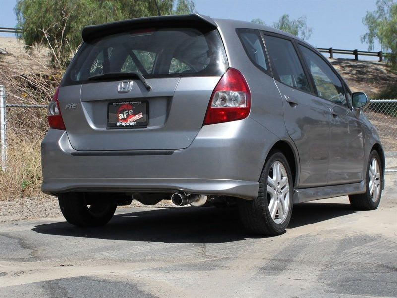 aFe POWER 07-08 Honda Fit L4-1.5L 2in. 304 SS Axle-Back Exhaust System - 49-36611