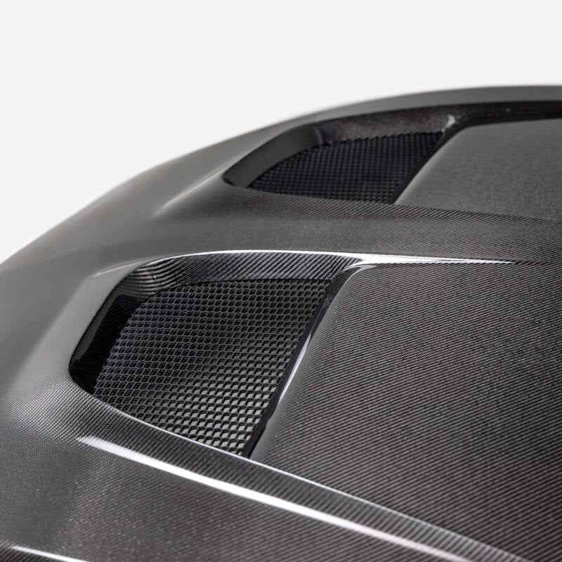 Anderson Composites 2024 Ford Mustang Type-GTD Double Sided Carbon Fiber Hood - AC-HD24FDMU-GTD-DS