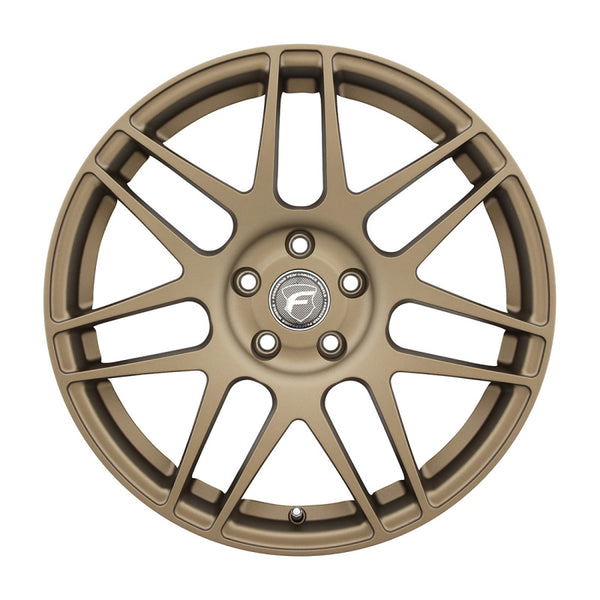 Forgestar F14 19x11 / 5x114.3 BP / ET56 / 8.2in BS Satin Bronze Wheel - F25591165P56 by Forgestar - front view