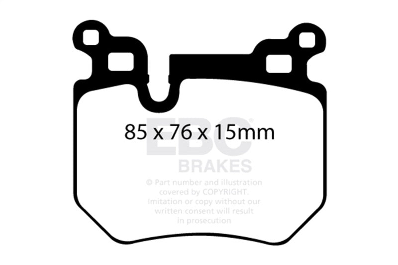 EBC 08-10 BMW 135 3.0 Twin Turbo Greenstuff Rear Brake Pads - DP21996