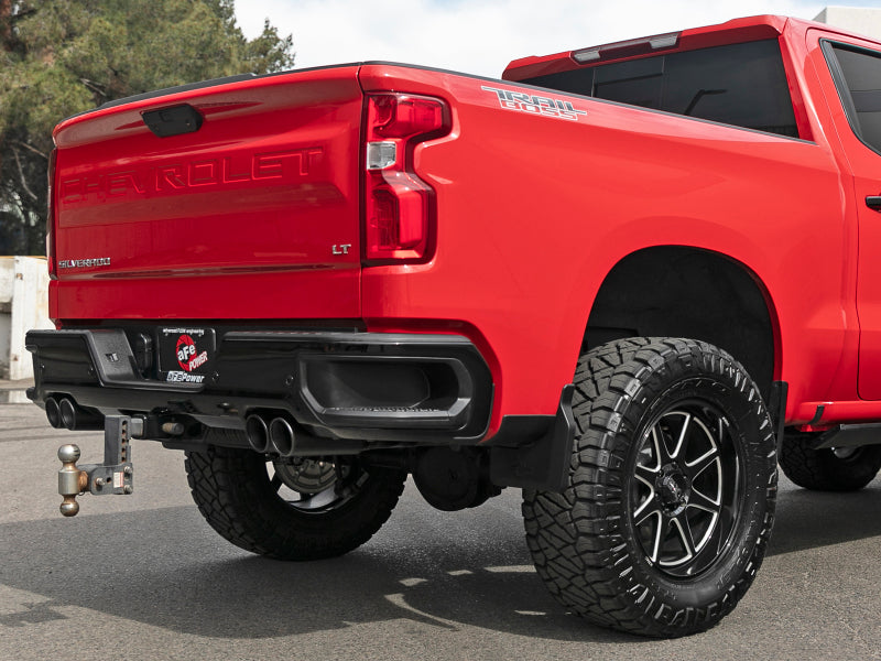 aFe Vulcan Series 3in 304 SS Exhaust Cat-Back w/ Black Tips 2019 GM Silverado/Sierra 1500 V8-5.3L - 49-34105-B