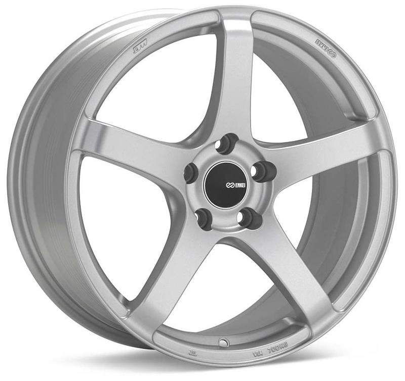 Enkei Kojin 18x8 45mm Offset 5x112 Bolt Pattern 72.6mm Bore Dia Matte Silver Wheel - 476-880-4445SP