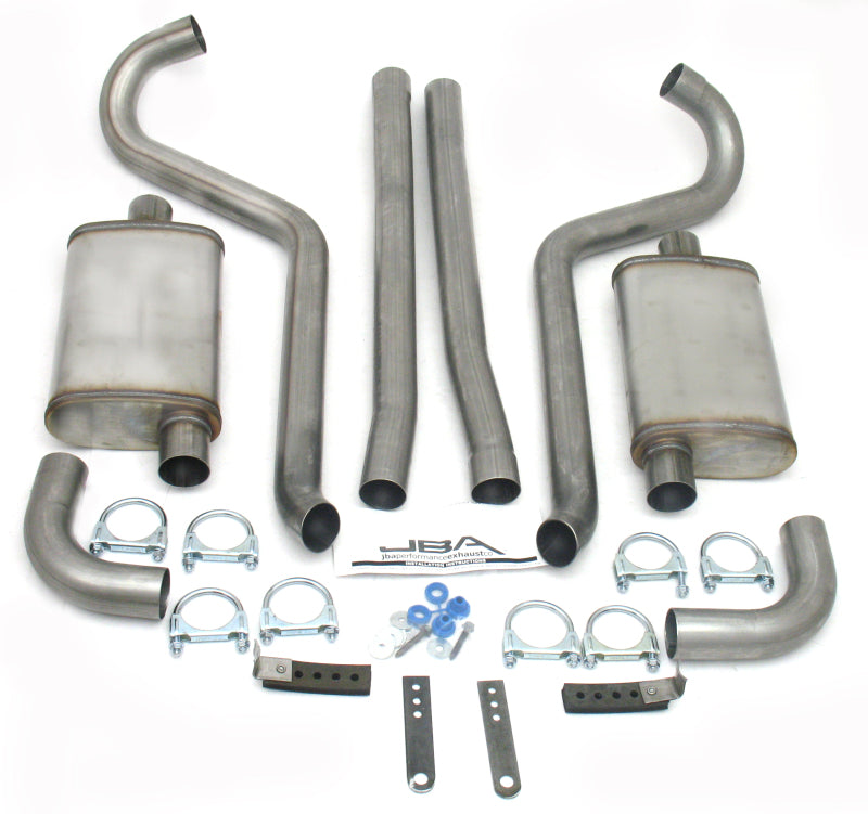 JBA 65-70 Ford Mustang 260-428 409SS Dual Turn Down Header Back Exhaust - 40-2650