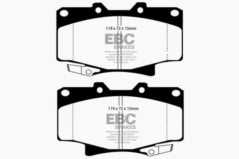 EBC 96-97 Lexus LX450 4.5 Yellowstuff Front Brake Pads - DP4992R