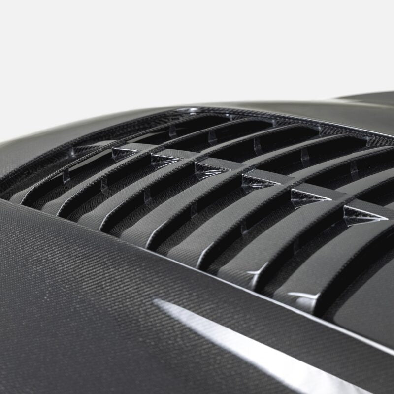 Anderson Composites 15-20 Ford Mustang Shelby GT350/GT350R Type GT5 Double Sided Carbon Fiber Hood - AC-HD15FDMU350-GT5-DS by