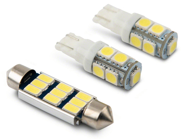 Raxiom 07-18 Jeep Wrangler JK 4-Door Axial Series LED Interior Bulb Set - J166737 for 2007-2018 Jeep Wrangler - front view