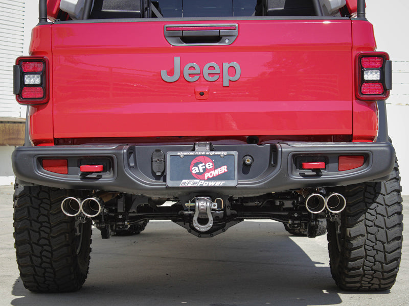 aFe Vulcan Series 3in-2-1/2in 304 SS Cat-Back 2020 Jeep Gladiator (JT) V6-3.6L w/ Polished Tips - 49-38084-P