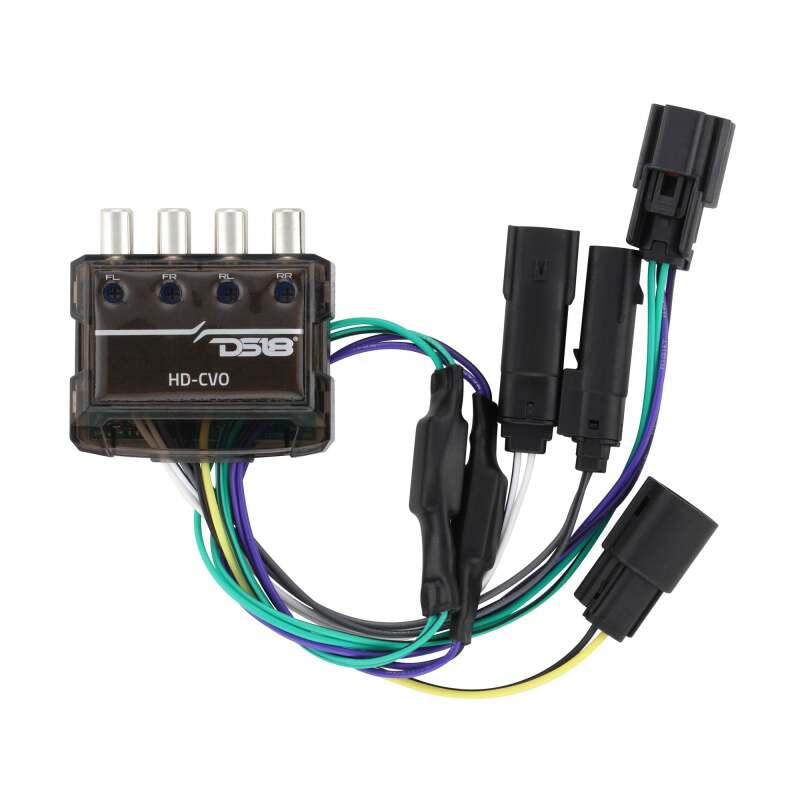 DS18 2023+ Harley Road Glide CVO & ULTRA P+P Harness 4ch Line Output Converter Rear Plug+Play Wiring - RY-LOC.HD23UPCVO - close-up view