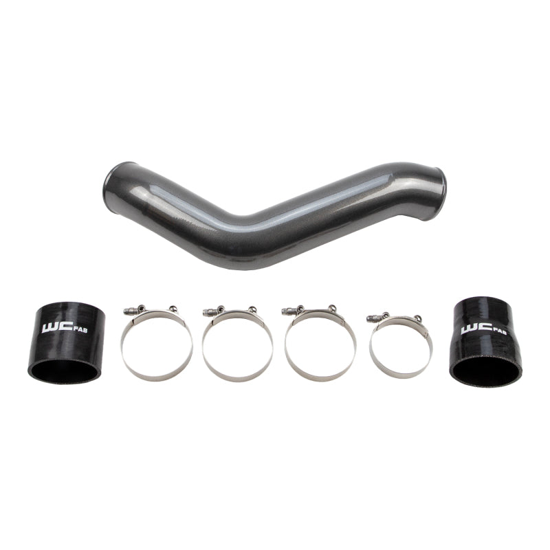 Wehrli 19-24 Cummins 6.7L Driver Side 3.5in Intercooler Pipe - Bengal Grey - WCF100218-BG