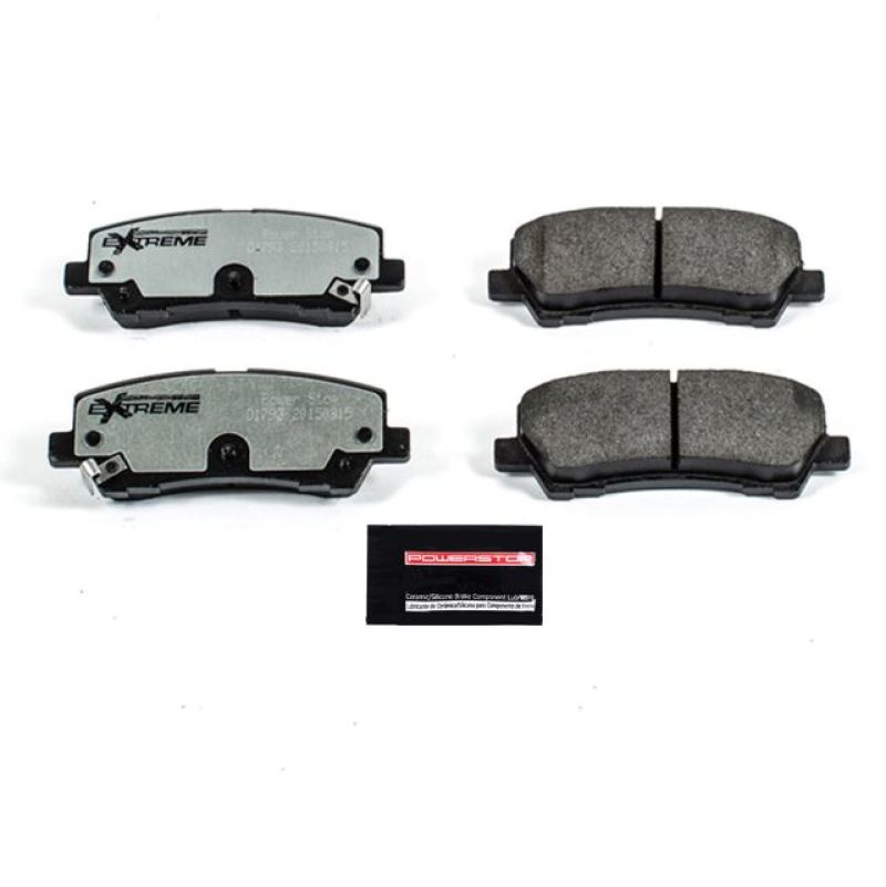 Power Stop 15-19 Ford Mustang Rear Z26 Extreme Street Brake Pads w/Hardware - Z26-1793