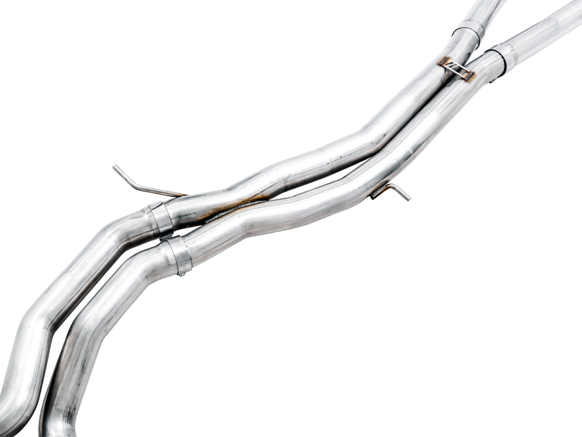 AWE Tuning Audi B9.5 RS5 Sportback Non-Resonated Track Edition Exhaust - RS-Style Diamond Blk Tips - 3020-33124