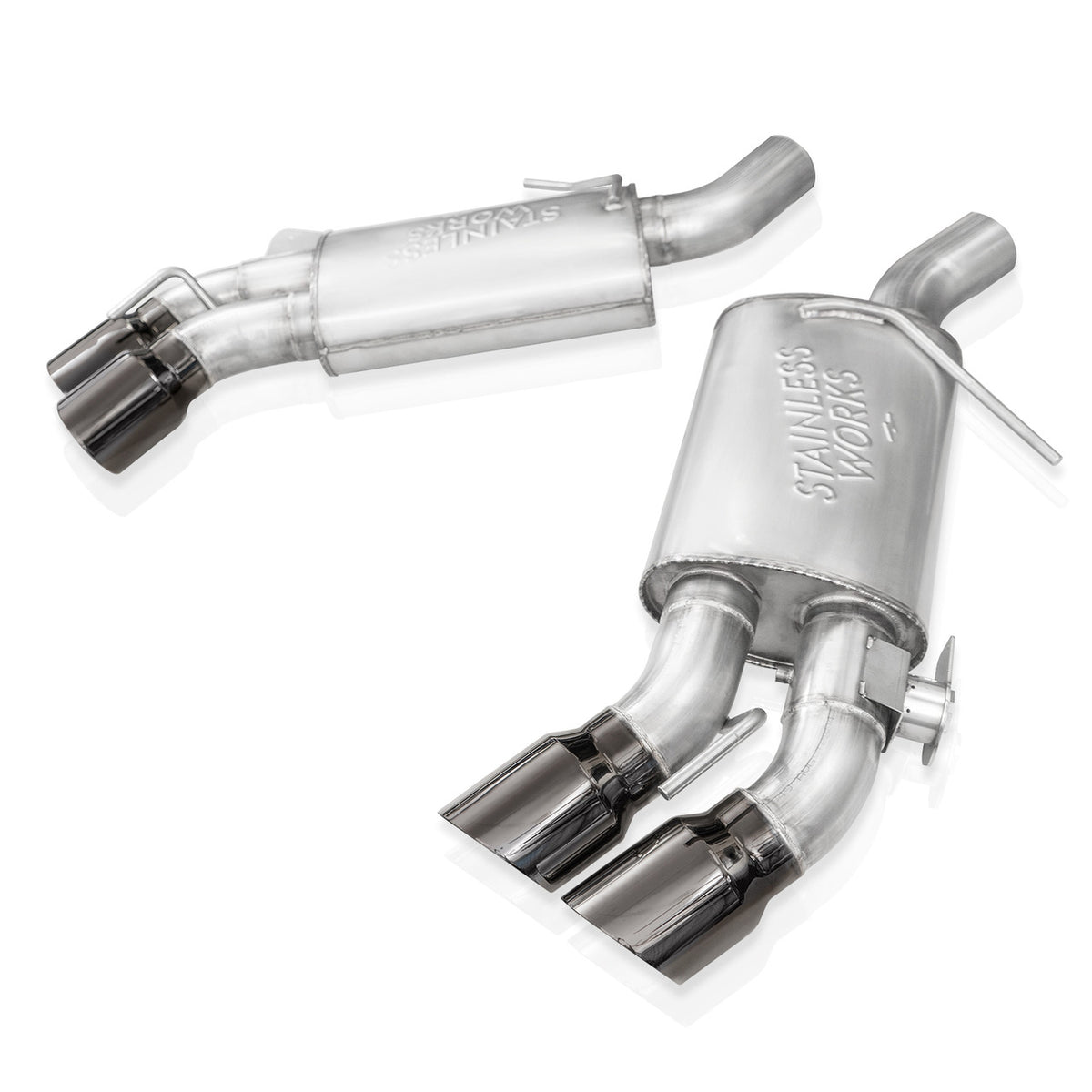 Stainless Works - 2016-24 Chevy Camaro SS Axleback - CA16RVMKPRBC