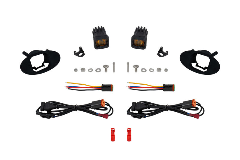 Diode Dynamics SSC1 Type MZ LED Fog Light Kit Yellow SAE Fog - DD8446