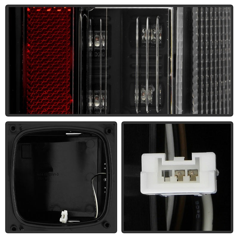 Spyder 21-23 Ford F150 (Halogen w/ Blind Spot) Full LED Tail Lights - Black (ALT-YD-FF15021HALBS-BK) - 5088789