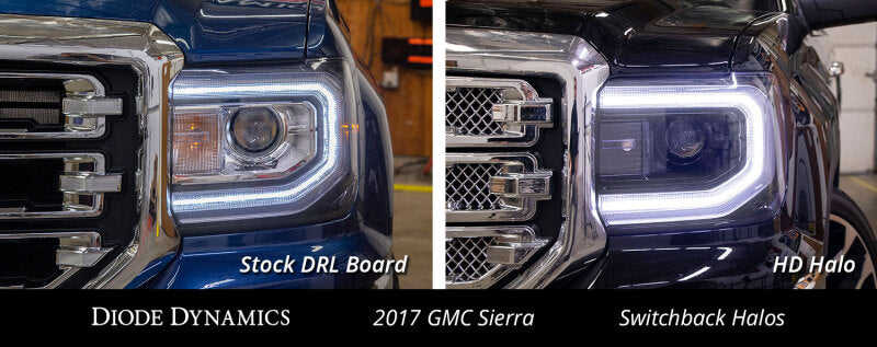 Diode Dynamics GMC Sierra LED Halos Switchback 16-18 Sierra 1500 - DD2177
