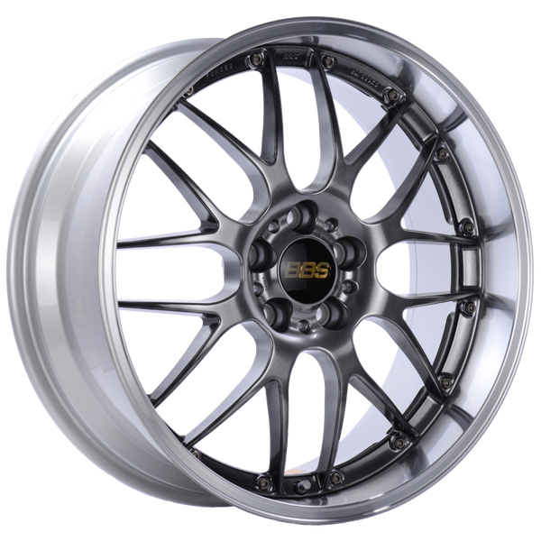BBS RS-GT 18x11 5x130 ET45 CB71.6 Diamond Black Center Diamond Cut Lip Wheel - RS956HDBPK by BBS