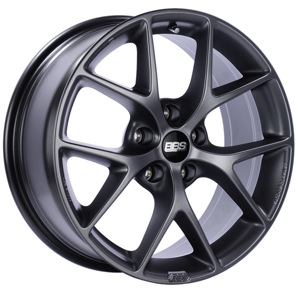 BBS SR 17x7.5 5x120 ET35 Satin Grey Wheel -82mm PFS/Clip Required - SR003SG by BBS