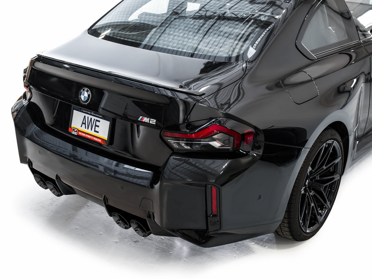 AWE Tuning 23-24 BMW G87 M2 Track Edition Exhaust - Diamond Black Tips - 3020-43487