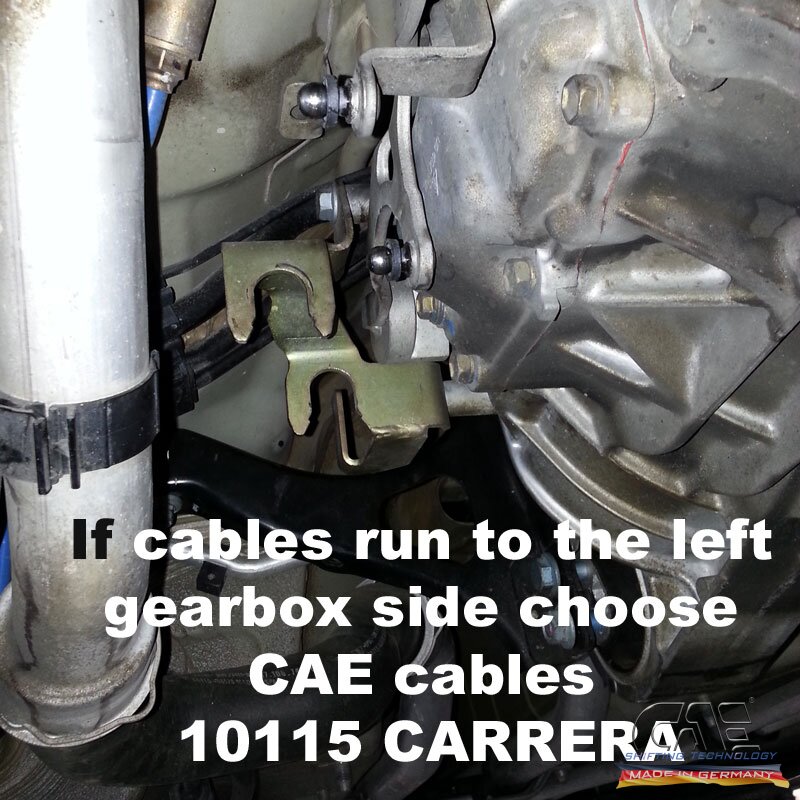 CAE Shift Cable Kit Porsche 996 Carrera ; GT2 ; GT3 ; CUP ; Turbo & 997 GT2 &  GT3 & Turbo