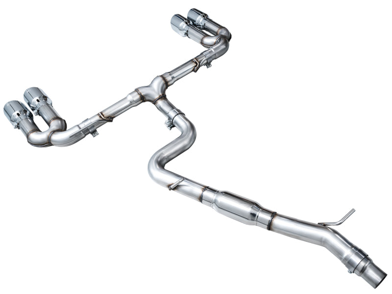 AWE 22-24 Audi 8Y S3 Track Edition Exhaust  - Chrome Silver Tips - 3020-42897
