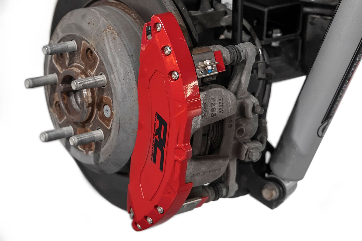 Rough Country - Caliper Covers | Front and Rear | Red | Jeep Gladiator JT 4WD (2020-2026) - 71142A