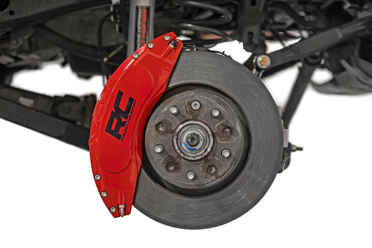 Rough Country - Caliper Covers | Front and Rear | Red | Jeep Gladiator JT 4WD (2020-2026) - 71142A