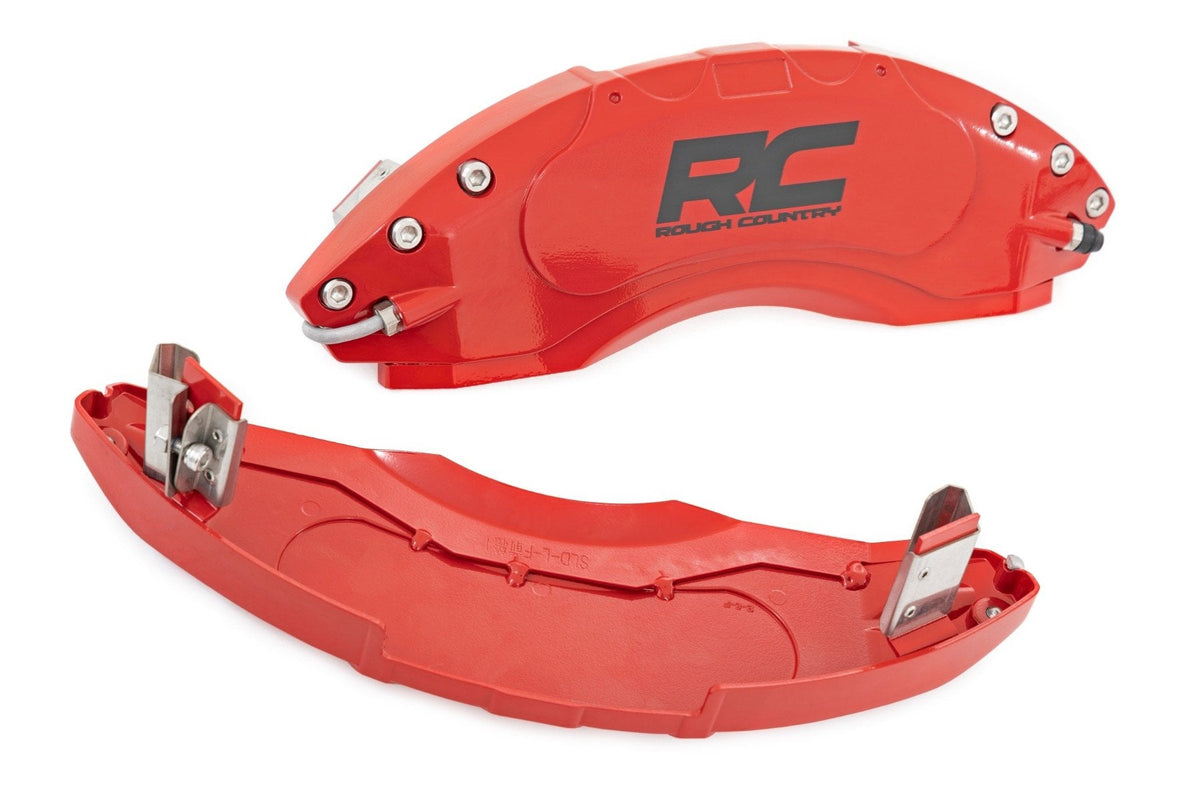Rough Country - Caliper Covers | Front and Rear | Red | Jeep Gladiator JT 4WD (2020-2026) - 71142A