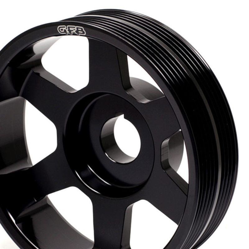 GFB 02-10+ WRX/STI Crank Pulley (Not Under-Drive) - 2009 for 1994-2014 Subaru Impreza - installed view