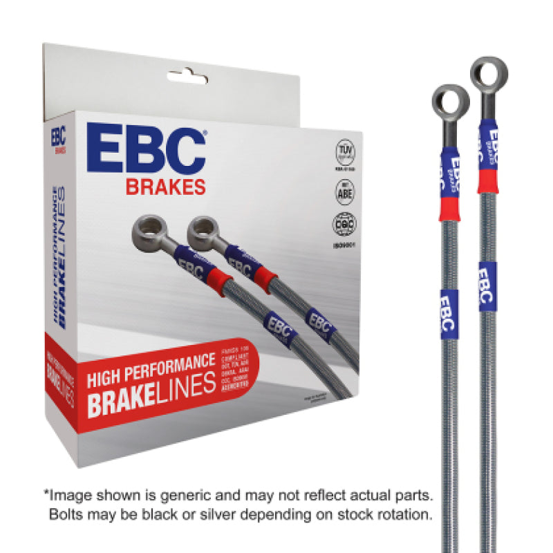 EBC 07-09 Volkswagen Eos 3.2L Stainless Steel Brake Line Kit - BLA7656-4L