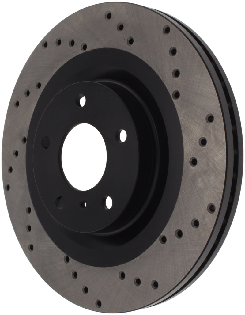 StopTech 08-09 Infiniti EX35 / 05-08 G35 / 09 G37 / 06-09 M35/M45 Drilled Left Front Rotor - 128.42080L