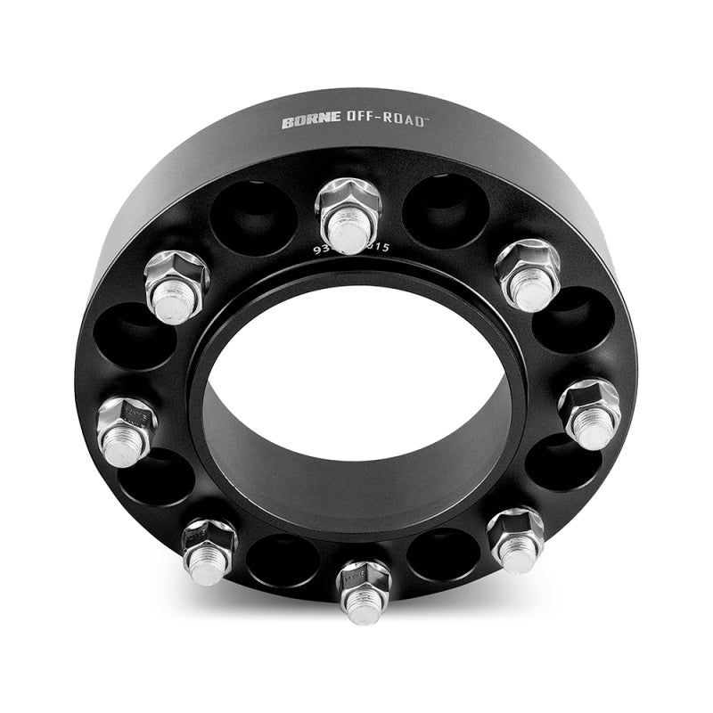 Borne Off-Road Wheel Spacers 8x165.1 116.7 50 M14 Black - BNWS-008-500BK by Borne Off-Road - installed view