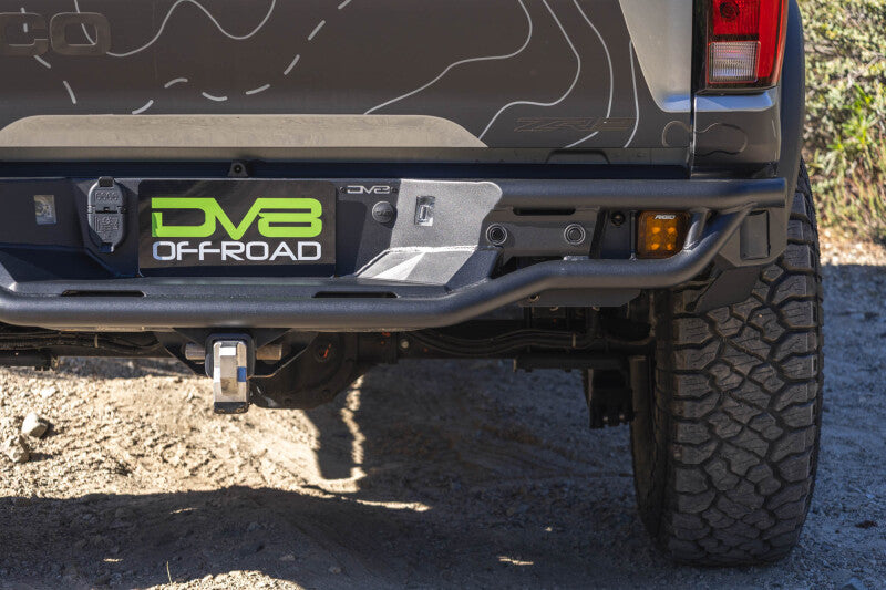 DV8 Offroad 23-26 Chevrolet Colorado/GMC Canyon Tube Rear Bumper - Micro Texture Black Powder Coat - RBCS3-04