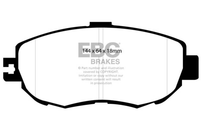 EBC 93-94 Lexus LS400 4.0 Ultimax2 Front Brake Pads - UD612